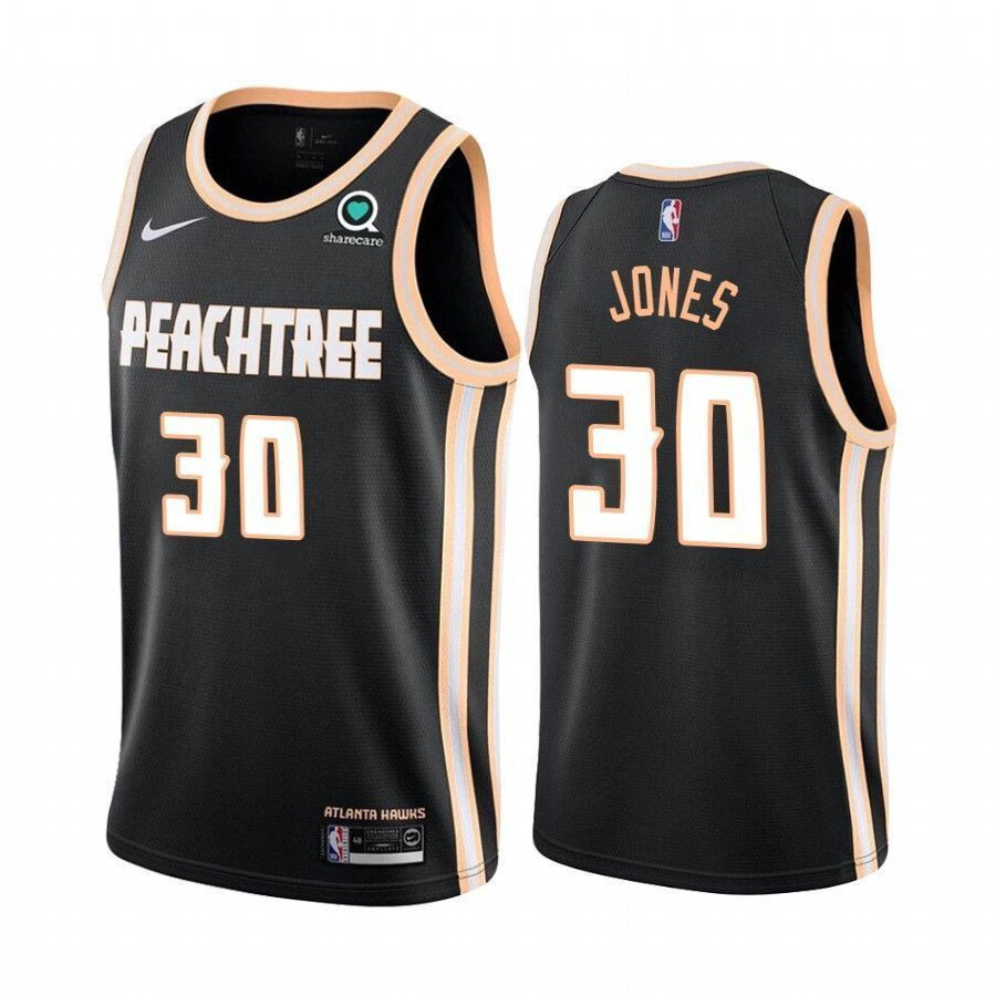 Atlanta Hawks Damian Jones 30 City Men's Jersey - JS713 