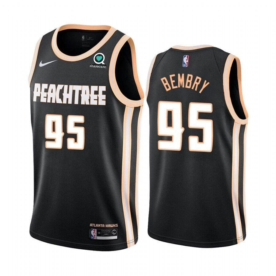 Atlanta Hawks Deandre' Bembry 95 City Men's Jersey - JS688 