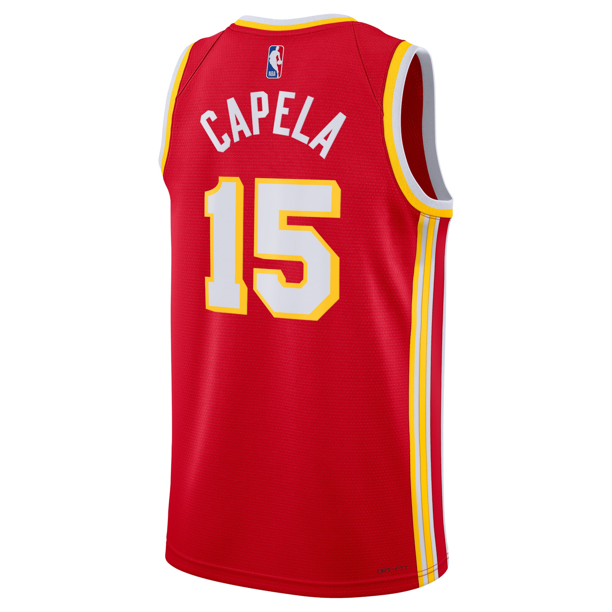 Alternative view of Atlanta Hawks Icon Edition Swingman Jersey - Red - Clint Capela - Unisex - JS320 