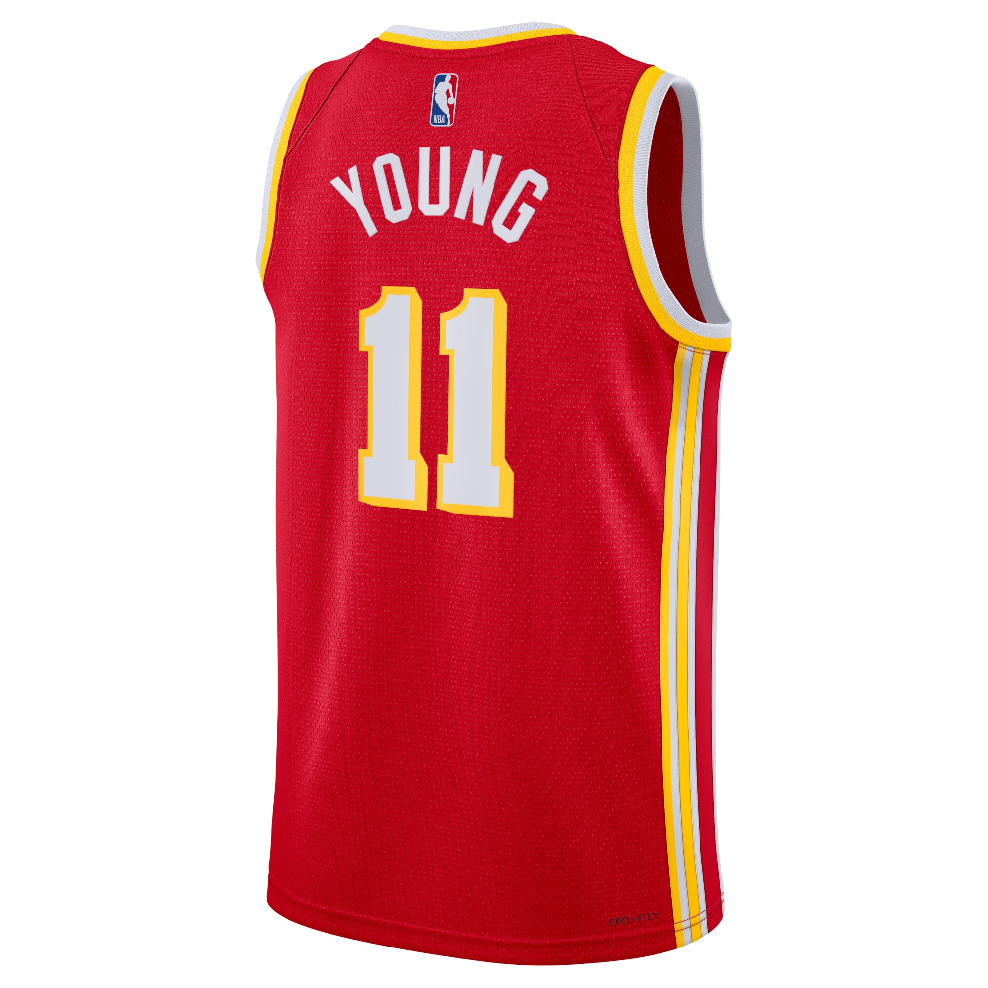 Alternative view of Atlanta Hawks Icon Edition Swingman Jersey - Red - Trae Young - Unisex - JS803 