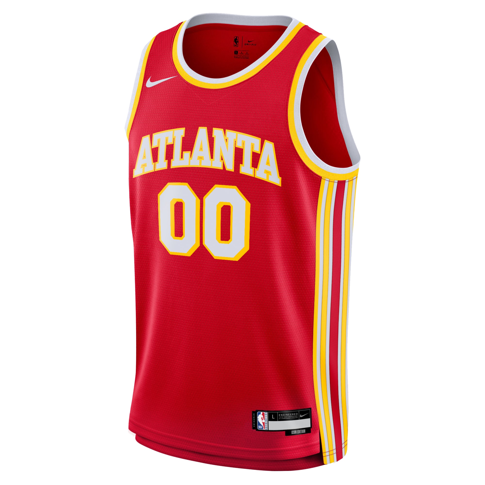 Alternative view of Atlanta Hawks Icon Swingman Jersey - Custom - Youth - JS822 