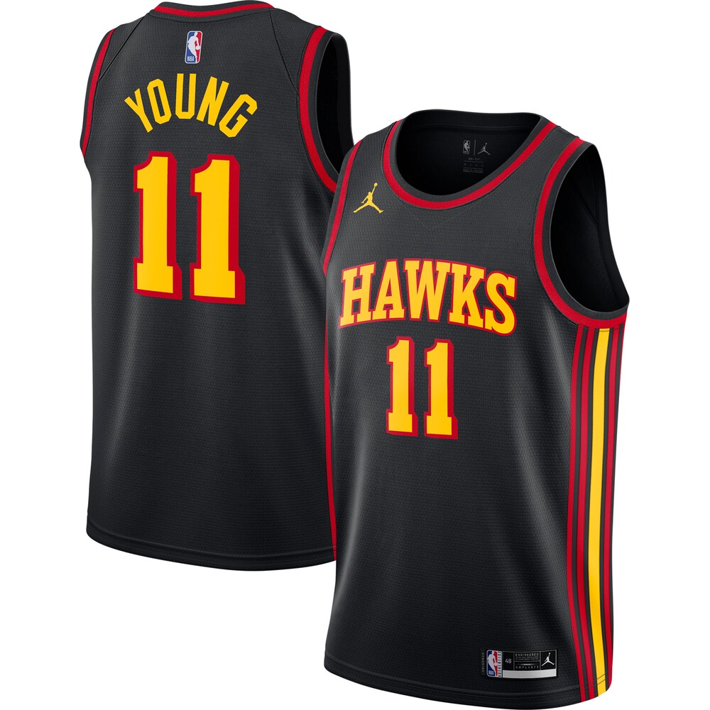 Atlanta Hawks Jordan Brand 2020/21 Swingman Jersey - Statement Edition - Black