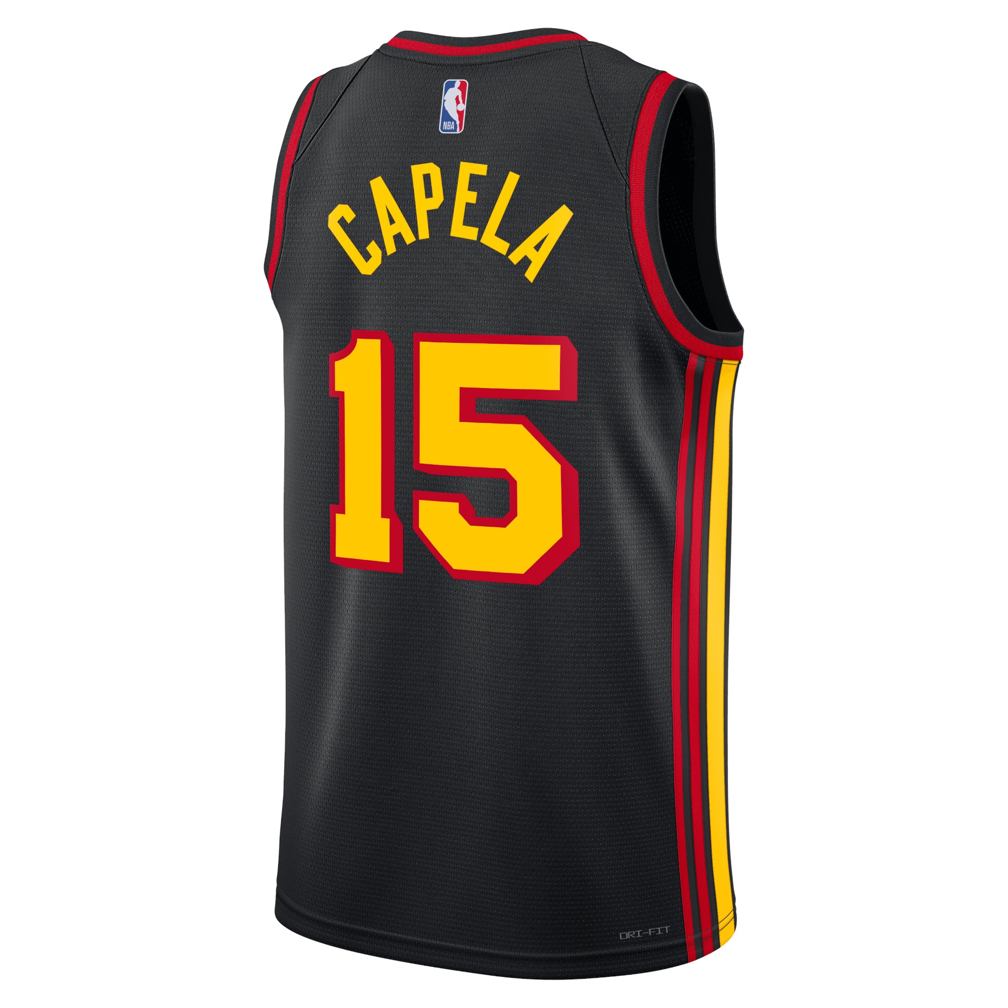 Alternative view of Atlanta Hawks Jordan Statement Edition Swingman Jersey - Black - Clint Capela - Unisex - JS315 