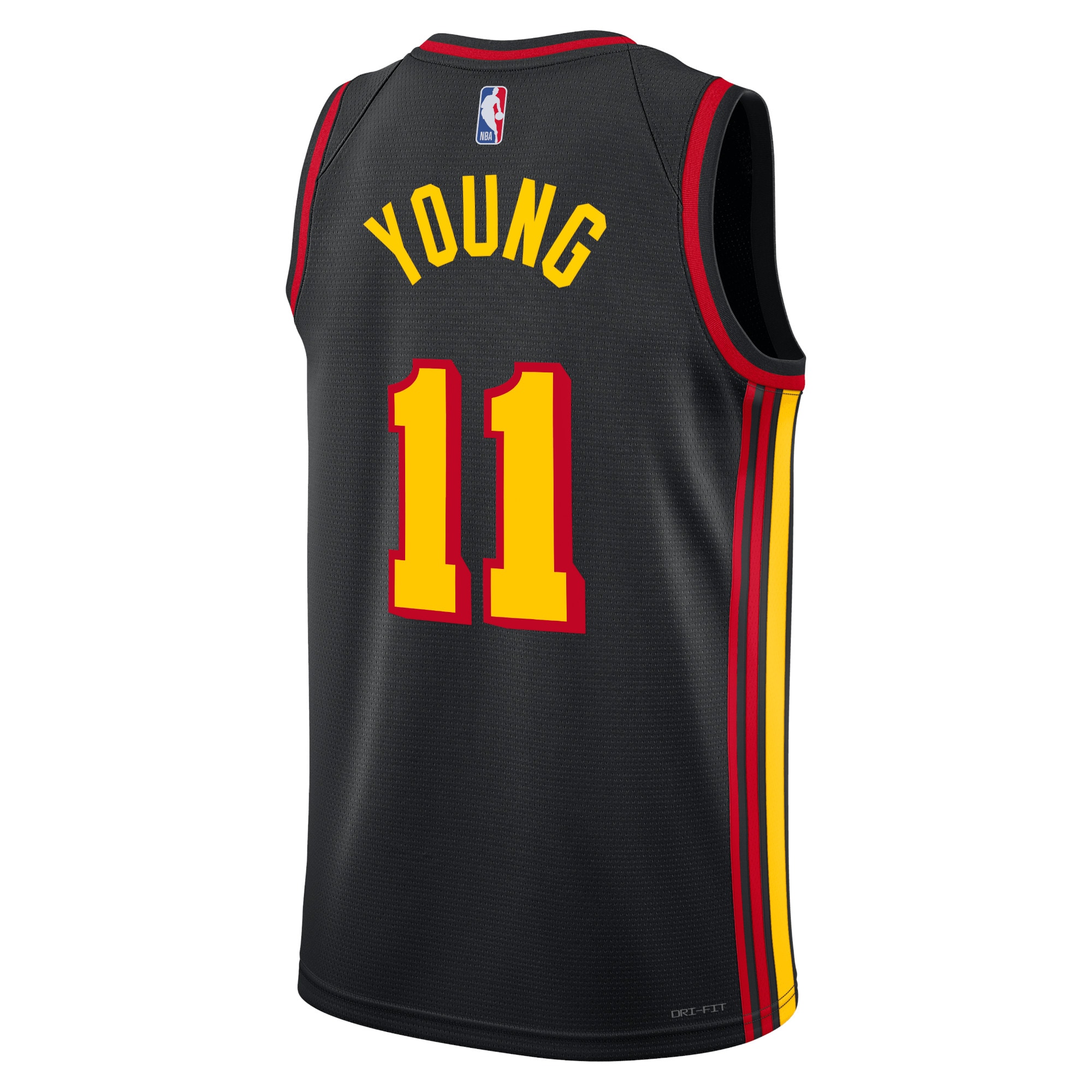 Alternative view of Atlanta Hawks Jordan Statement Edition Swingman Jersey - Black - Trae Young - Unisex - JS817 