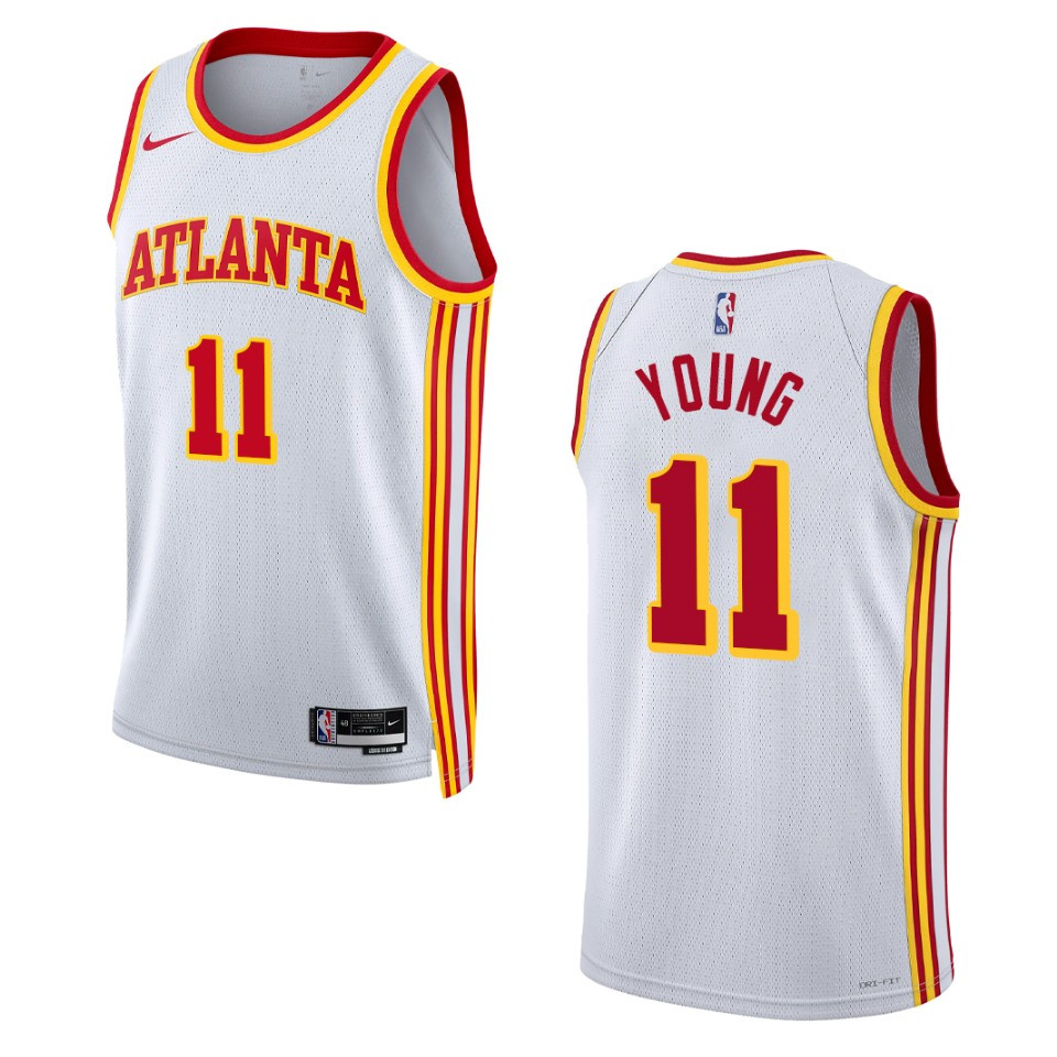 Atlanta Hawks Trae Young 2022-23 Association Edition White Swingman Jersey
