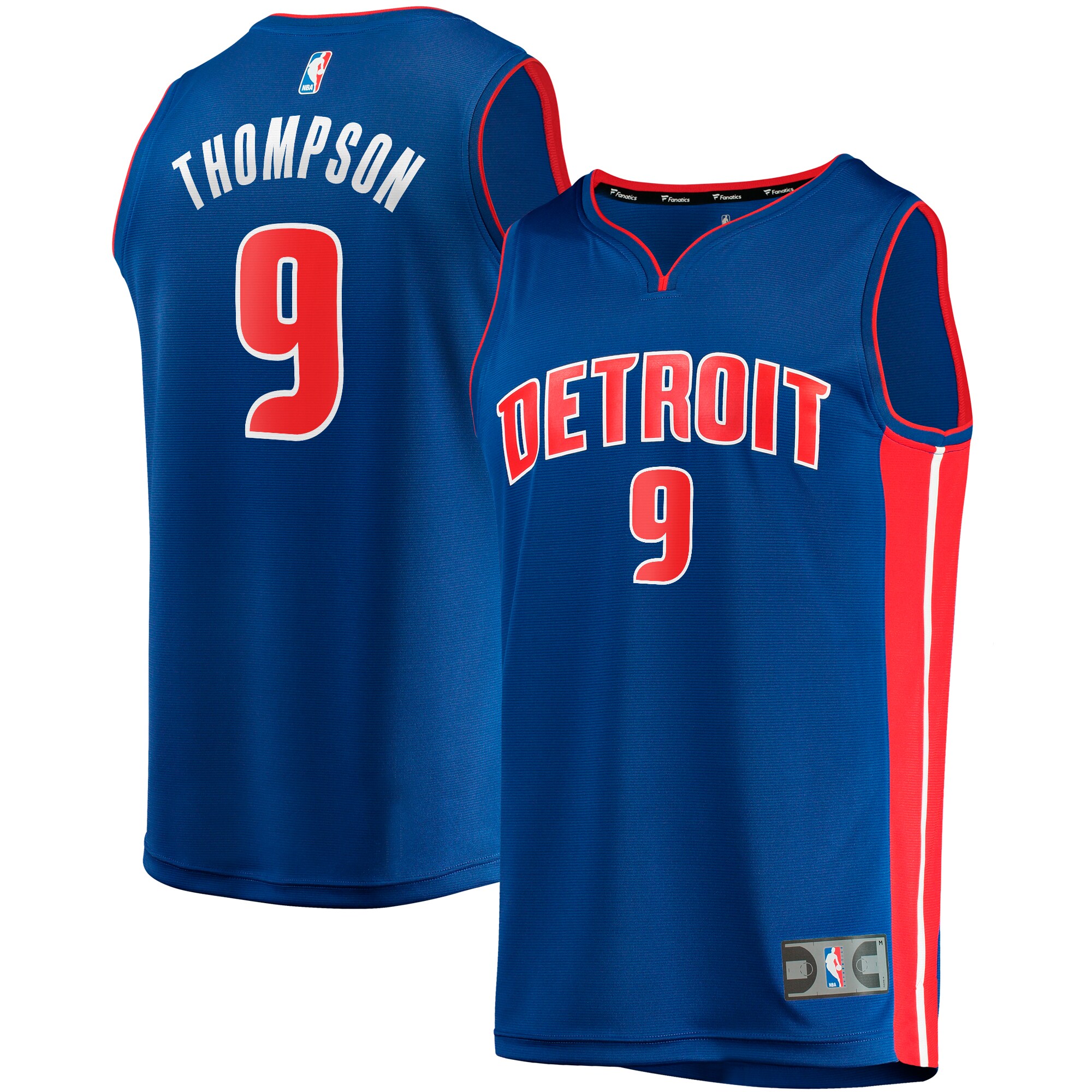 Alternative view of Ausar Thompson Detroit Pistons Fanatics Branded Youth 2023 Nba Draft First Round Pick Fast Break Replica Jersey - Icon Edition - Royal
