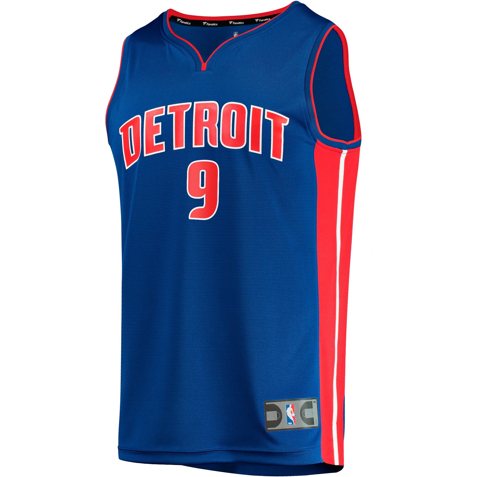 Alternative view of Ausar Thompson Detroit Pistons Fanatics Fast Break Replica Jersey - Icon Edition - Royal
