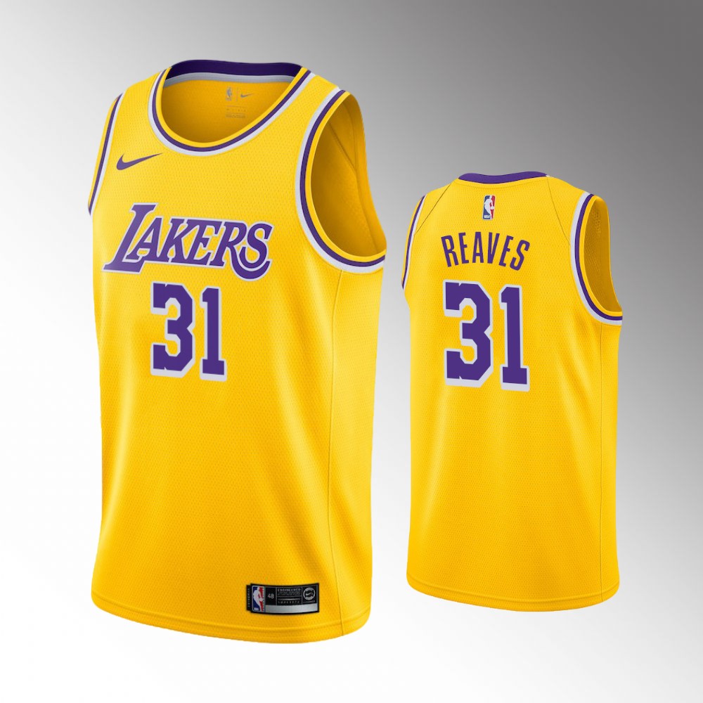Austin Reaves Los Angeles Lakers 2021 Icon Edition Gold 2021 Nba Draft Jersey