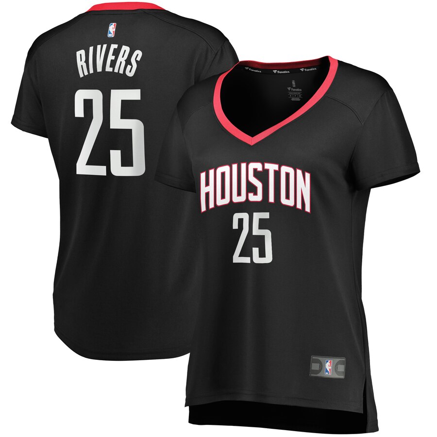 Austin Rivers Houston Rockets Fanatics Branded Women's Fast Break Player Replica Jersey - Statement Edition - Black