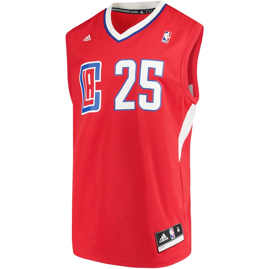 Alternative view of Austin Rivers La Clippers Adidas Road Replica Jersey - Red