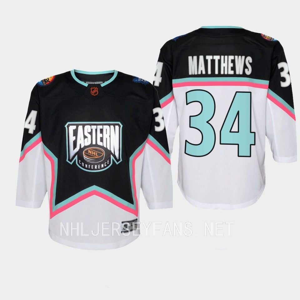 Auston Matthews 34 Toronto Maple Leafs 2023 All-Star Eastern Black - JS795 
