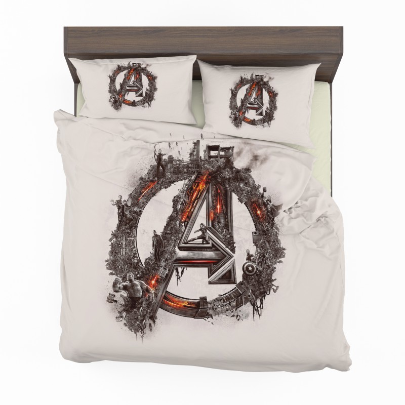 Alternative view of Avengers Logo Print Bedding Set - Custom Bedding Set