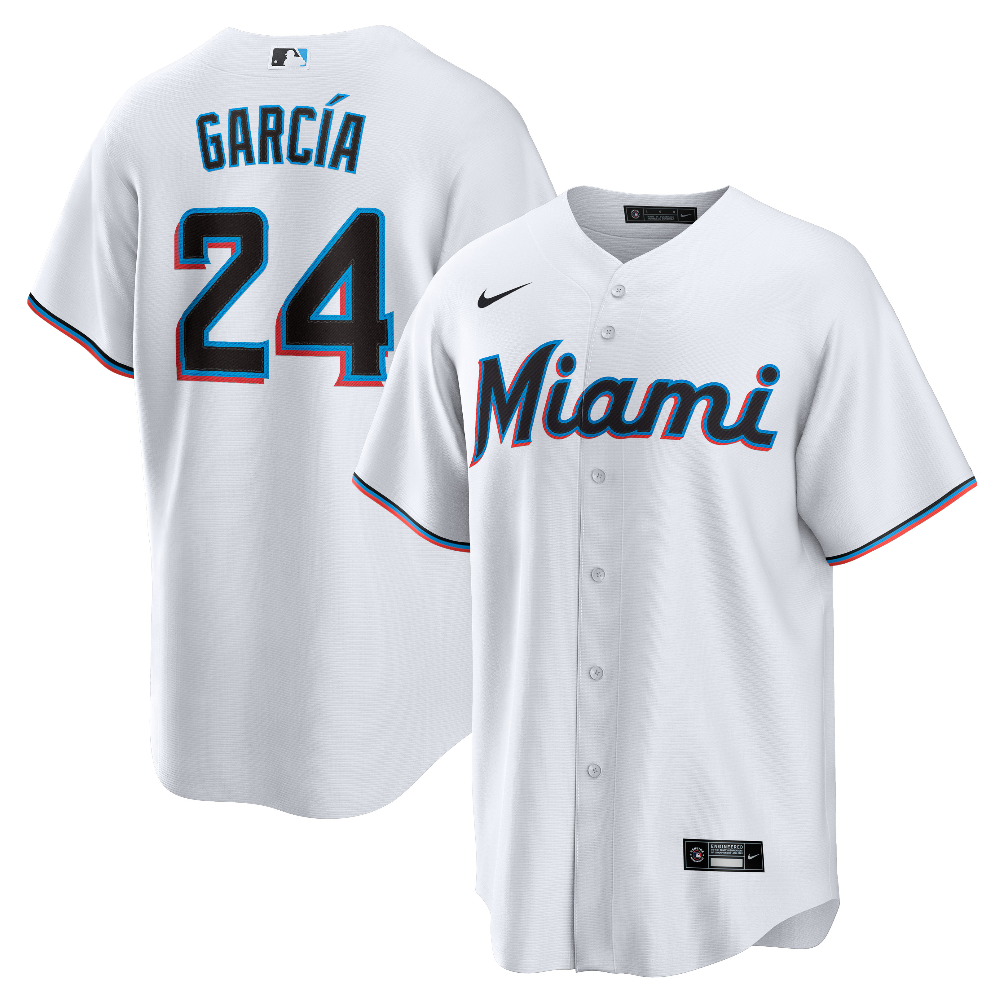 Avisaa Miami Marlins Home Replica Player Jersey – White
