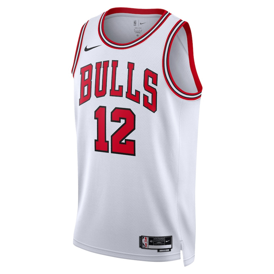 Alternative view of Ayo Dosunmu 12 Chicago Bulls Unisex Swingman Jersey - Association Edition - White - JS930 