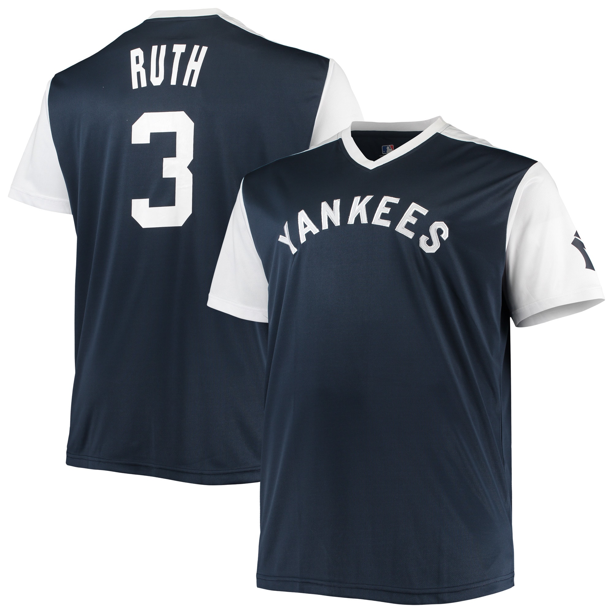 Babe Ruth New York Yankees Cooperstown Collection Player Replica Jersey - Navy/white