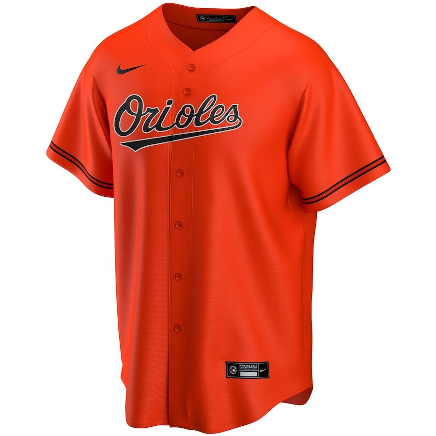 Alternative view of Baltimore Orioles Alternate 2020 Replica Team Jersey - Orange