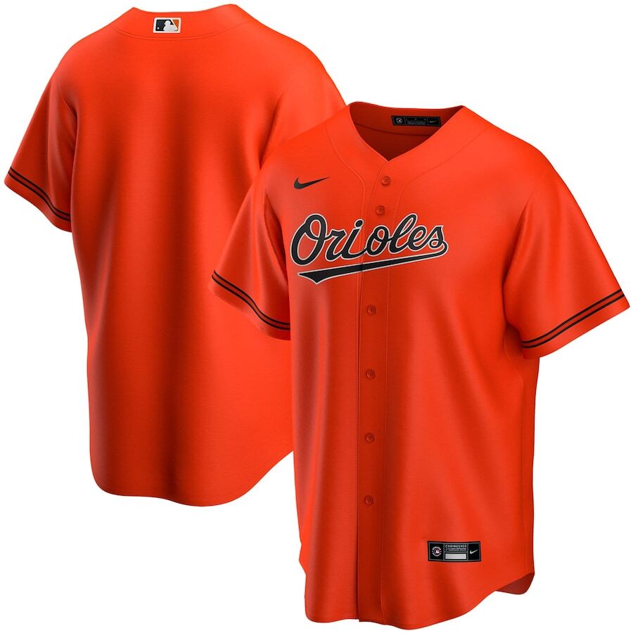 Baltimore Orioles Alternate 2020 Replica Team Jersey - Orange