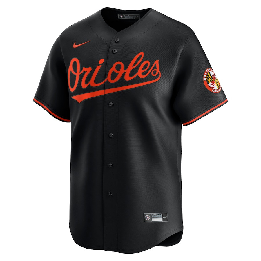 Alternative view of Baltimore Orioles Alternate Limited Men Jersey - Black