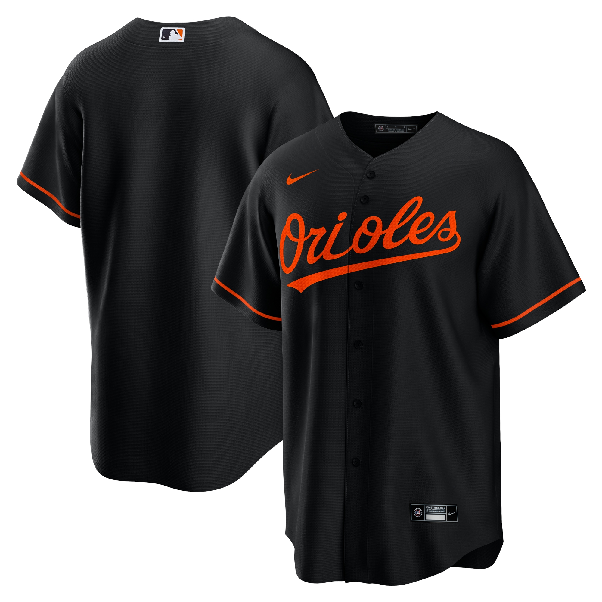 Baltimore Orioles Alternate Replica Team Jersey - Black