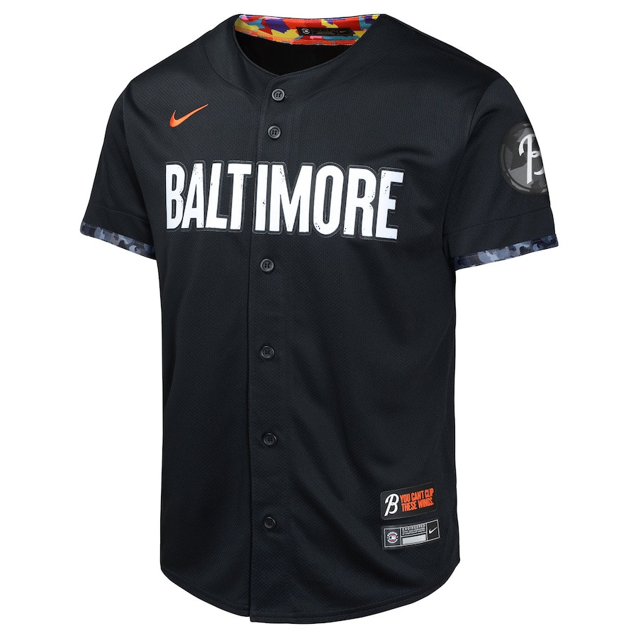 Alternative view of Baltimore Orioles City Connect Limited YOUTH Jersey - Black
