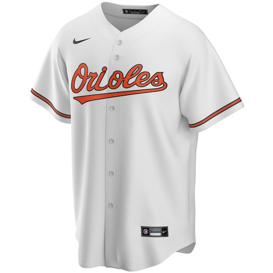 Alternative view of Baltimore Orioles Home Custom Men Jersey - White
