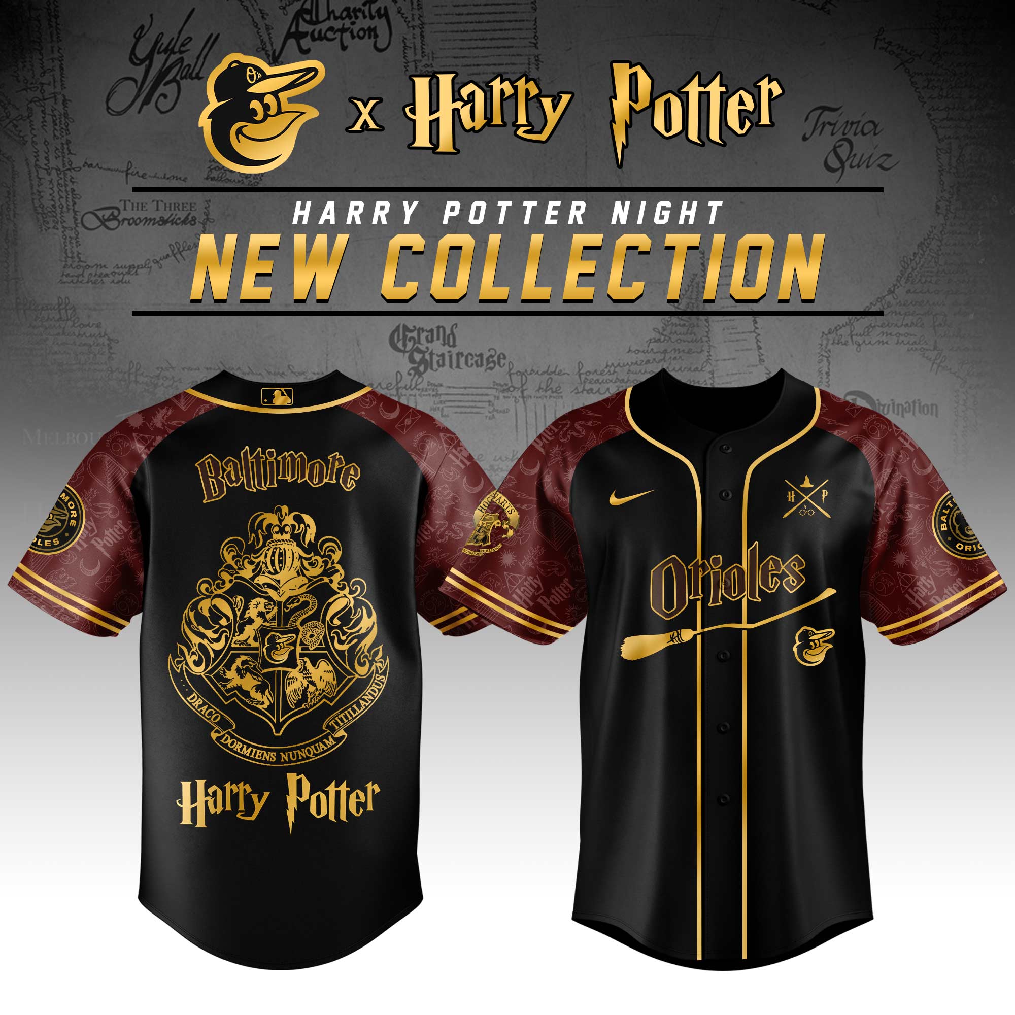 Baltimore Orioles Mlb X Harry Potter Limited Edition Jersey 2025