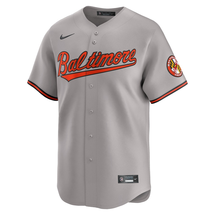 Alternative view of Baltimore Orioles Road Limited Men Jersey - Gray