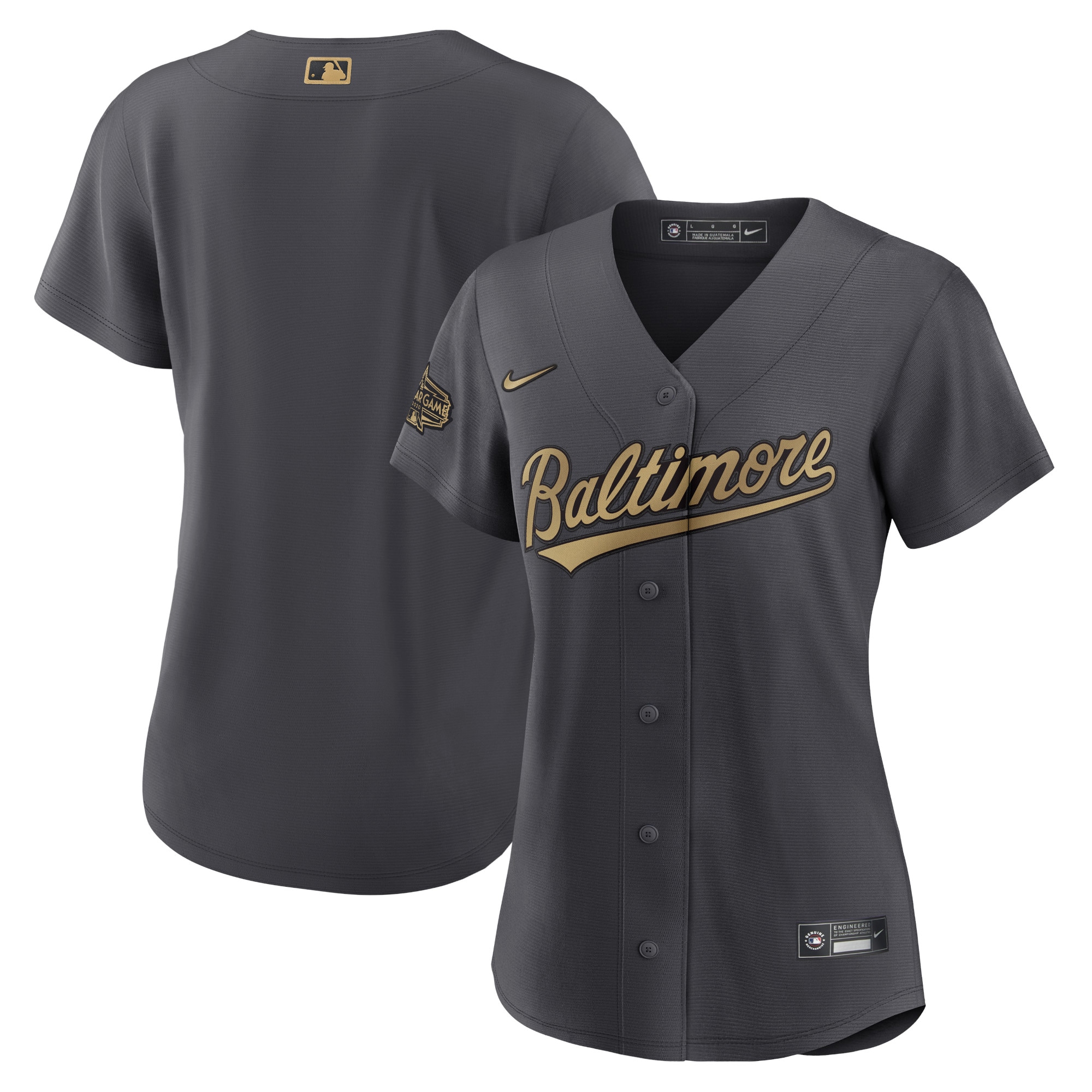 Baltimore Orioles Women's 2022 Mlb All-star Game Replica Blank Jersey - Charcoal