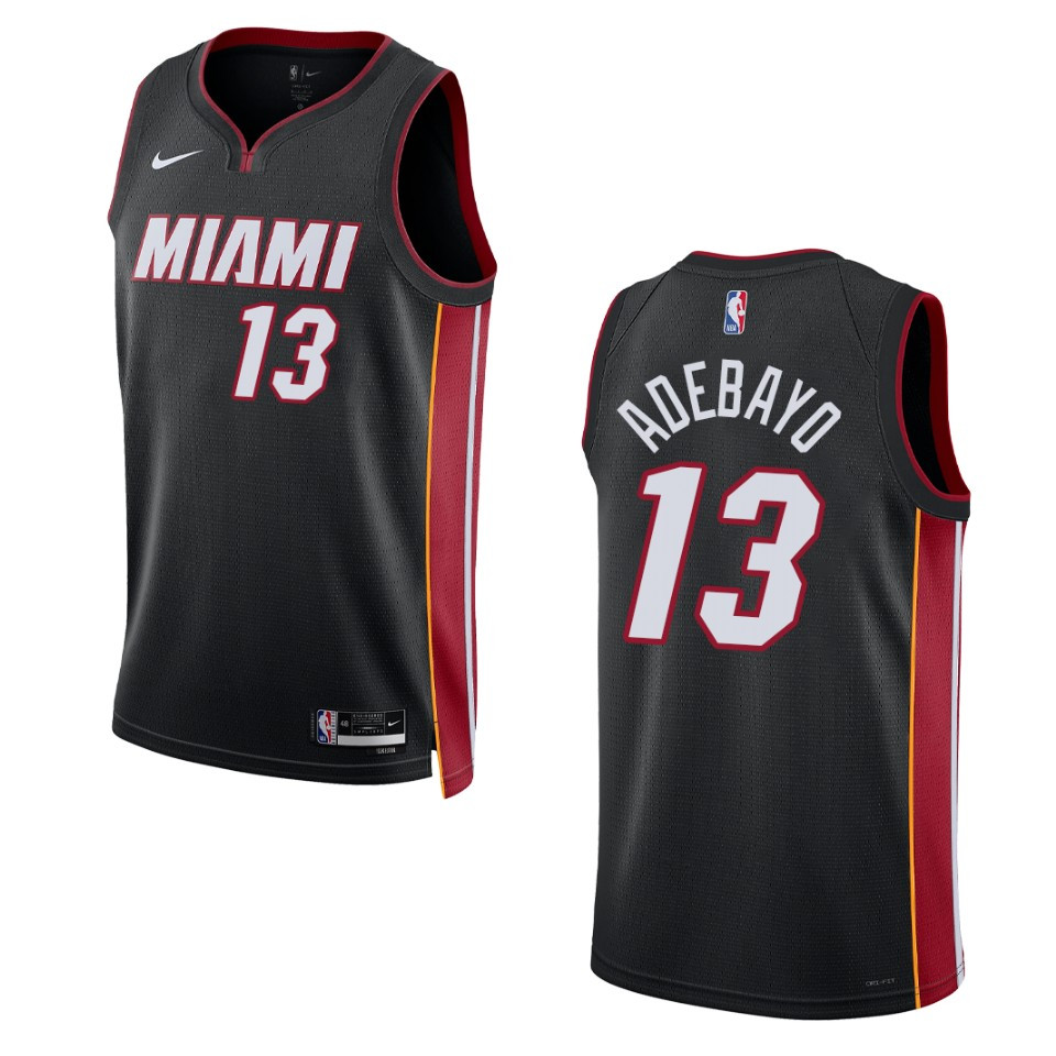 Bam Adebayo Black Icon Edition 2022-23 Miami Heat Swingman Jersey