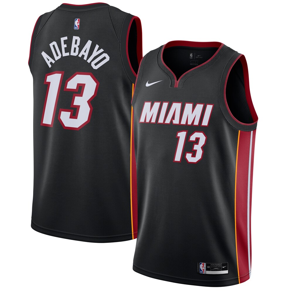 Bam Adebayo Miami Heat 2020/21 Swingman Jersey Black - Icon Edition