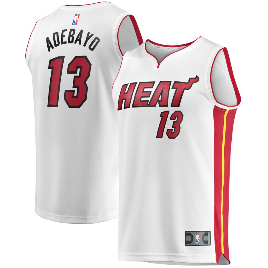 Bam Adebayo Miami Heat Fanatics Branded Fast Break Player Jersey - Association Edition - White