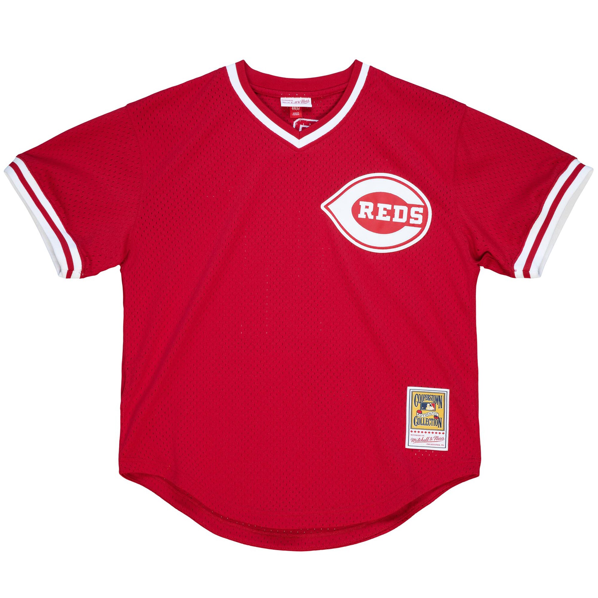 Alternative view of Barry Larkin Cincinnati Reds Mitchell & Ness Youth Cooperstown CollectionÃƒâ€šÃ‚Â mesh Batting Practice Jersey - Red