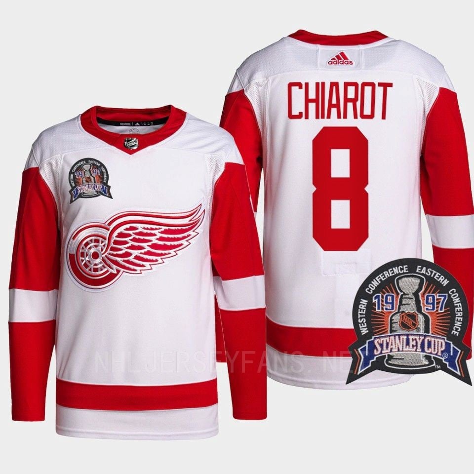 Ben Chiarot 8 25th Anniversary Detroit Red Wings Red Jersey - JS629 
