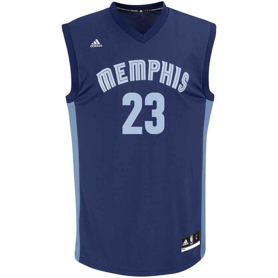 Alternative view of Ben Mclemore Memphis Grizzlies Adidas Road Replica Jersey - Navy