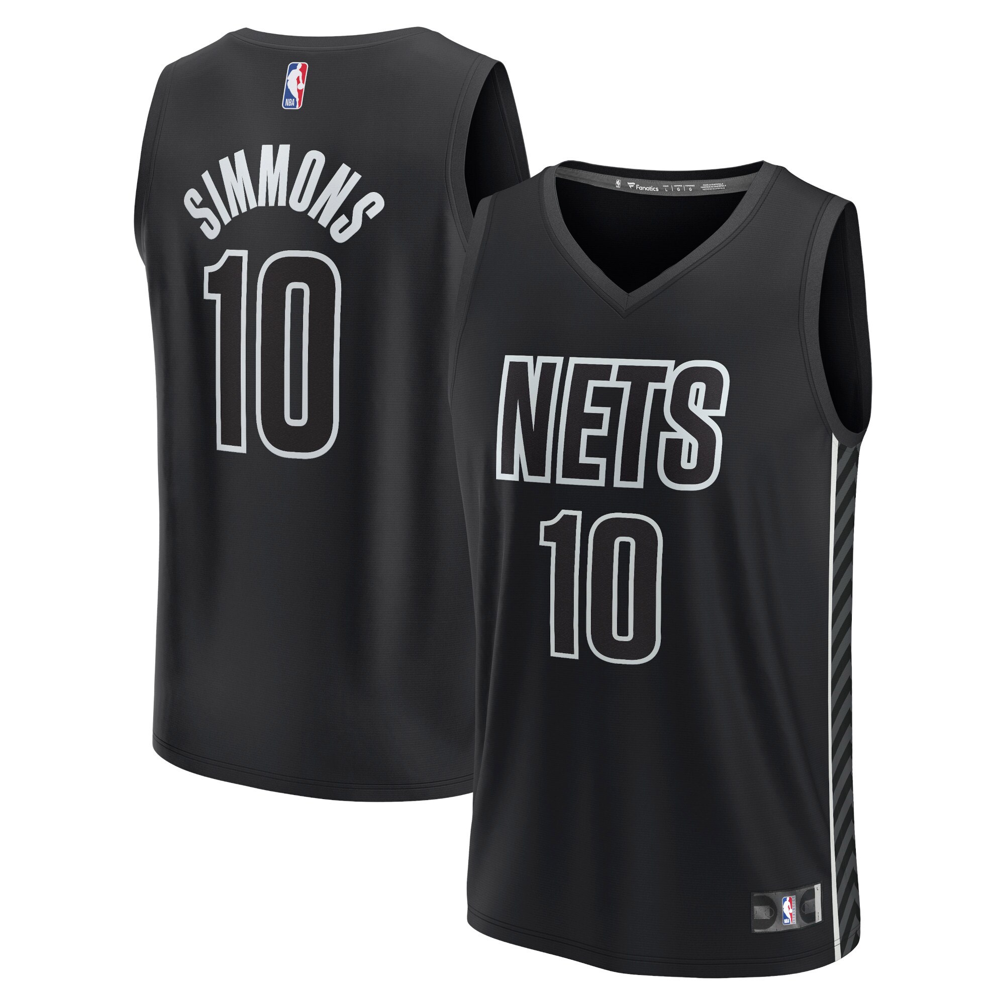 Ben Simmons Brooklyn Nets Fanatics Youth Fast Break Player Jersey - Statement Edition - Black