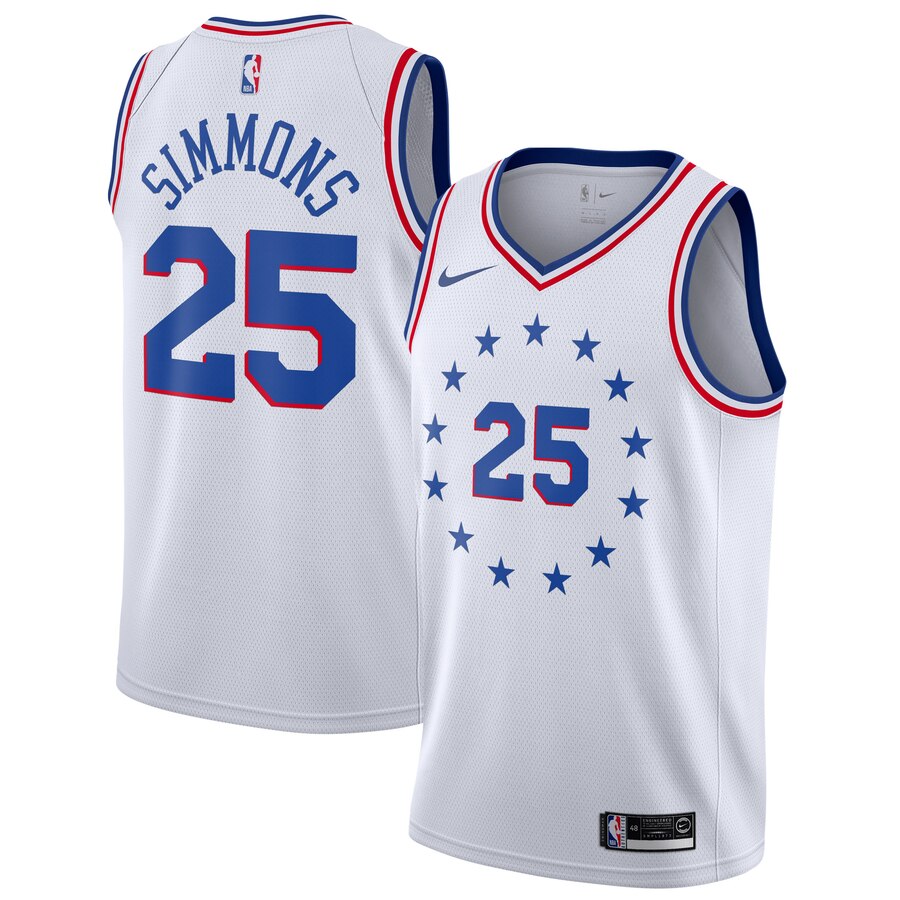 Ben Simmons Philadelphia 76ers 2018/19 Swingman Jersey White - Earned Edition