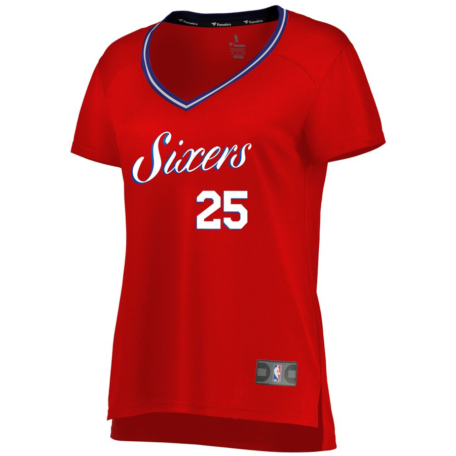 Alternative view of Ben Simmons Philadelphia 76ers Fanatics Branded Women's Fast Break Replica Statement Edition Jersey - Red