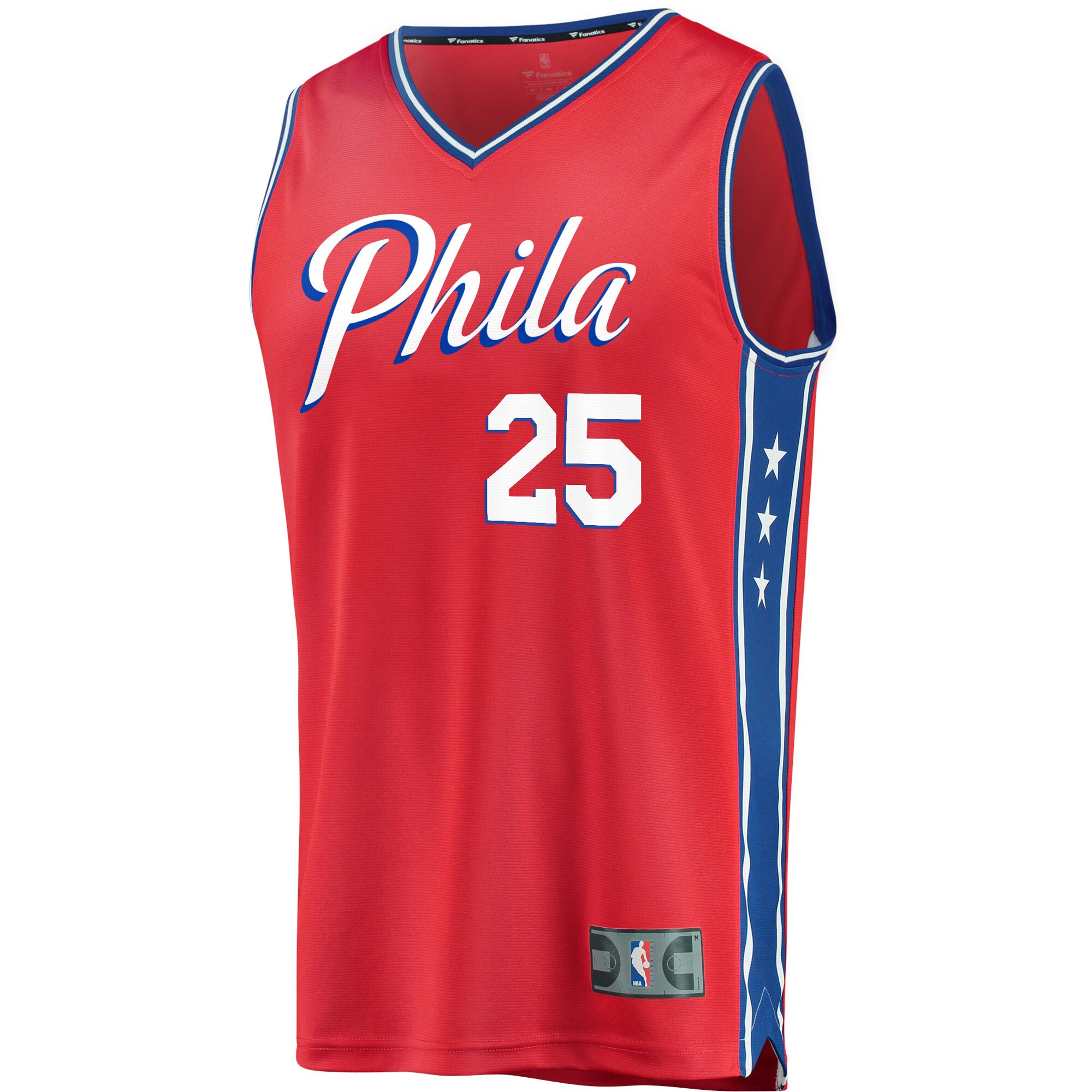 Alternative view of Ben Simmons Philadelphia 76ers Fanatics Youth Fast Break Replica Player Team Jersey - Statement Edition - Red
