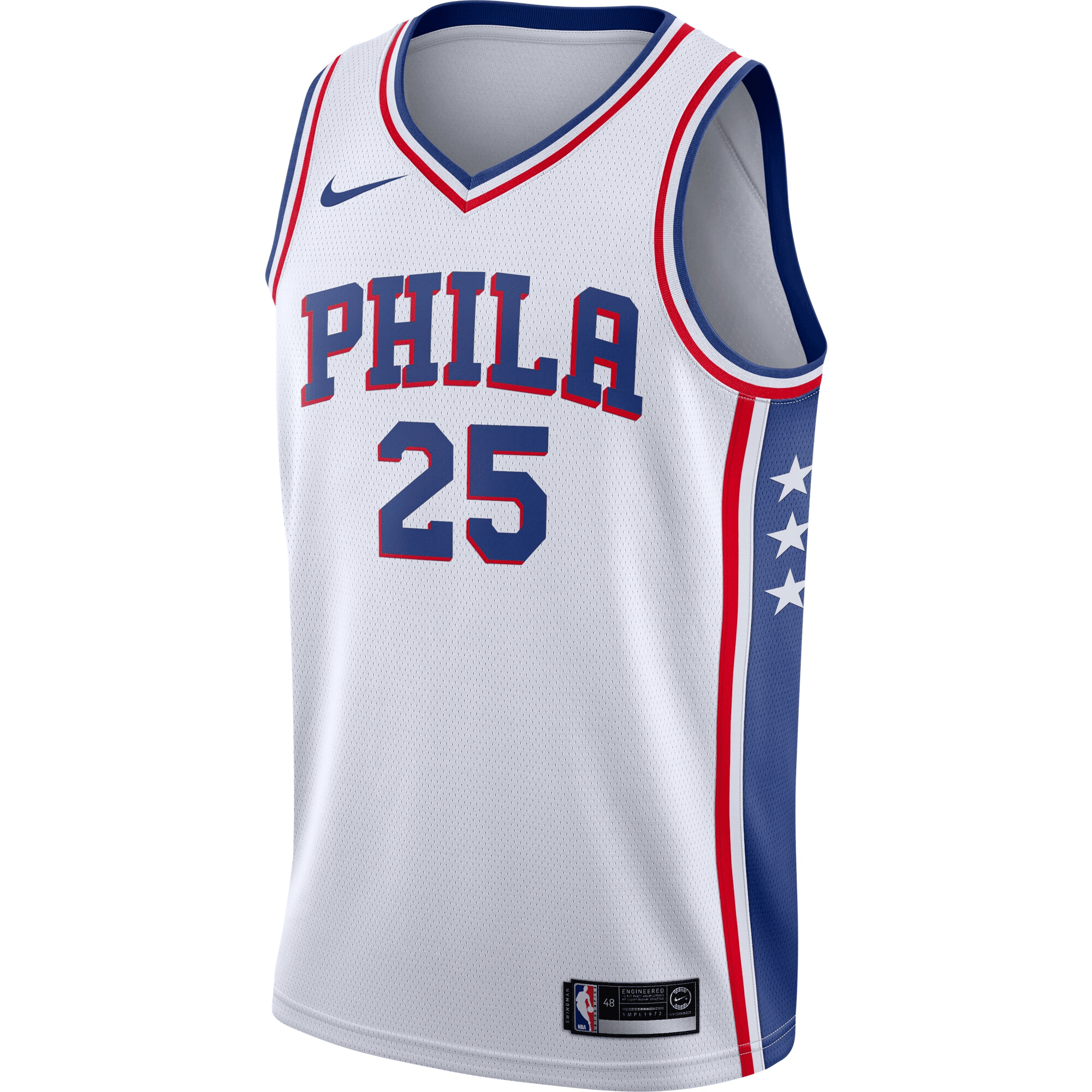 Alternative view of Ben Simmons Philadelphia 76ers Swingman Jersey White - Association Edition Jersey - JS243 