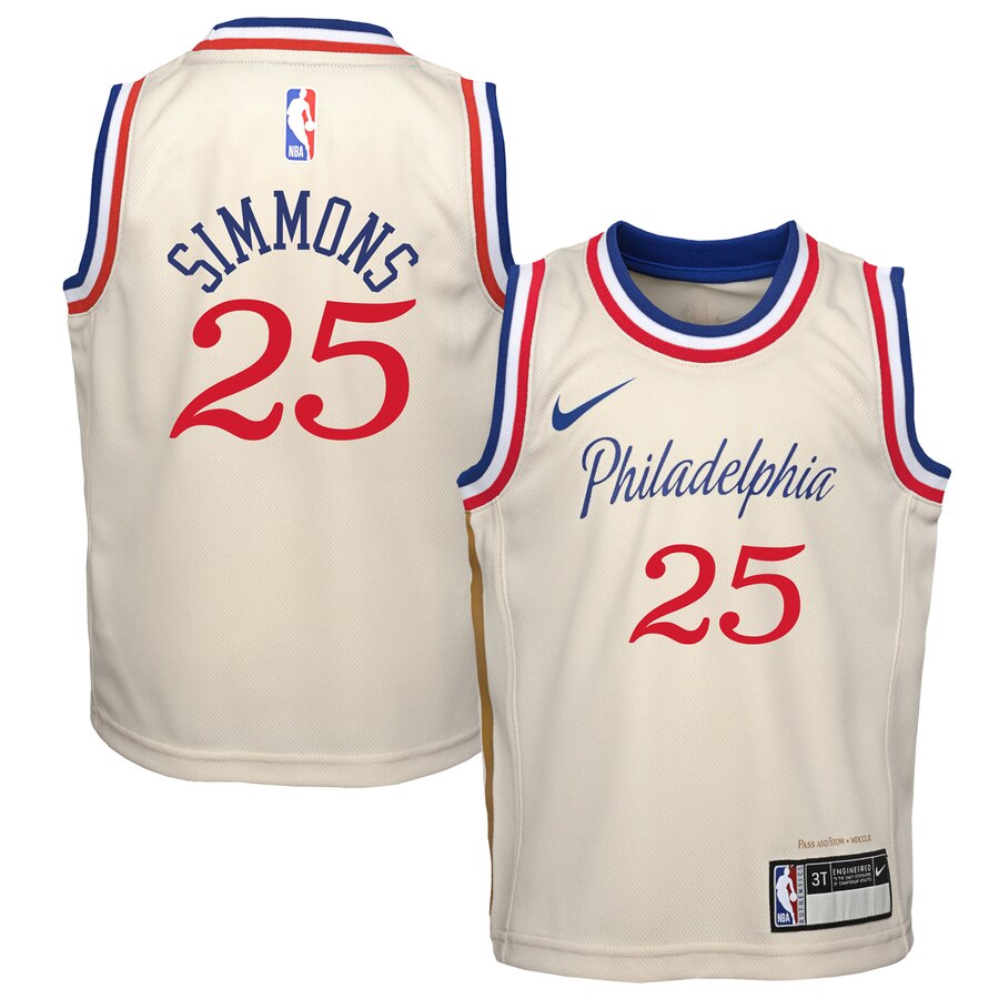 Ben Simmons Philadelphia 76ers Toddler 2019/20 City Edition Replica Player Jersey - Cream
