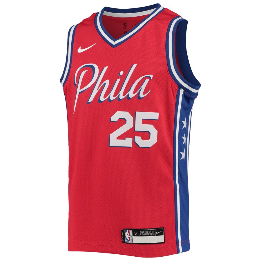 Alternative view of Ben Simmons Philadelphia 76ers Youth Swingman Player Jersey - Statement Edition - Red