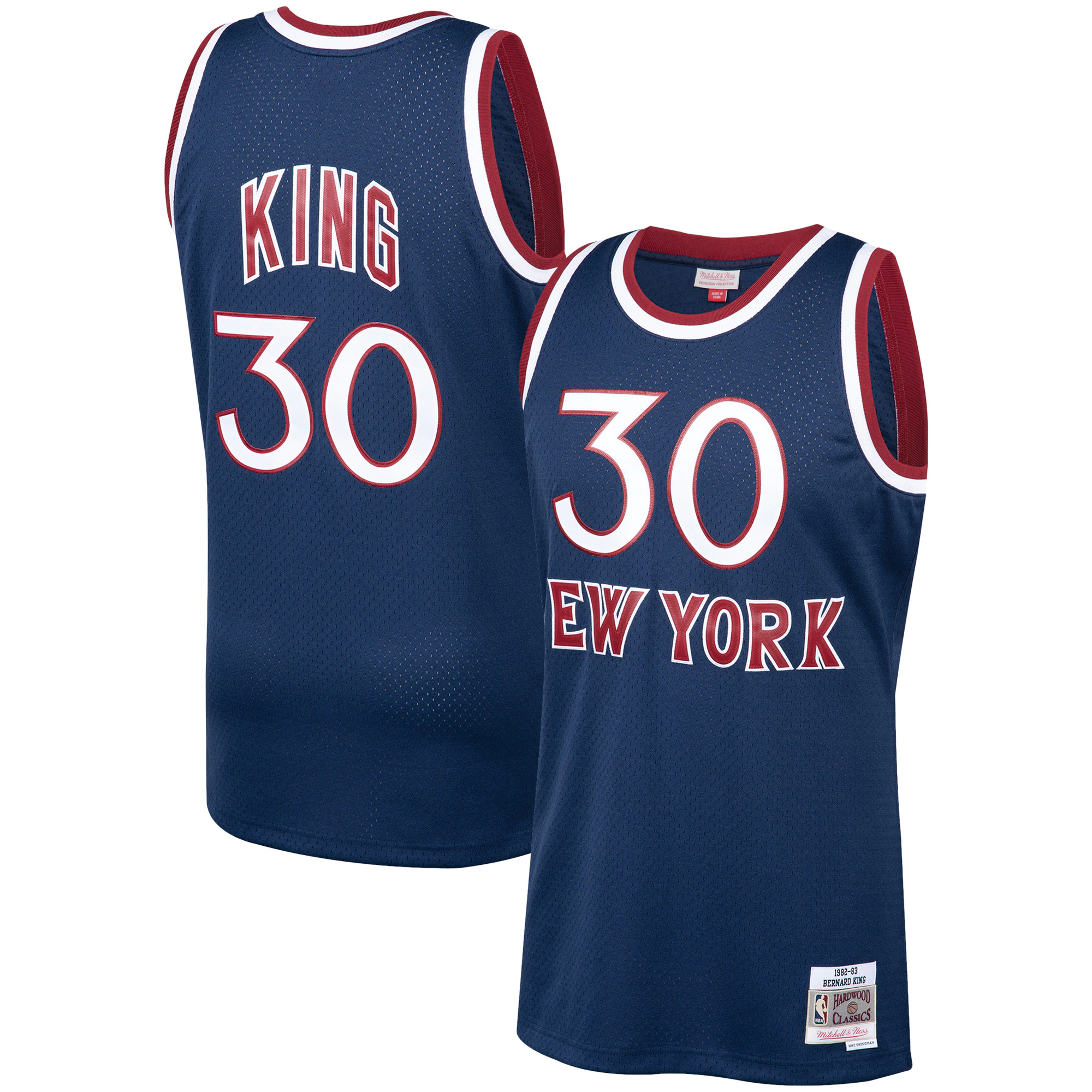 Bernard King New York Knicks Mitchell & Ness 1982-83 Hardwood Classics Swingman Jersey – Navy – Jsfangear Jersey Store