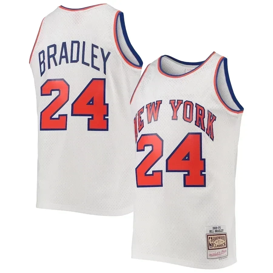 Bill Bradley New York Knicks Mitchell & Ness Hardwood Classics Swingman Jersey - White - JS274 