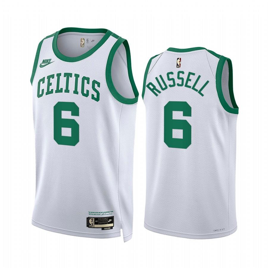 Bill Russell Boston Celtics Classic Edition White 6 Jersey Year Zero - Men Jersey - JS316