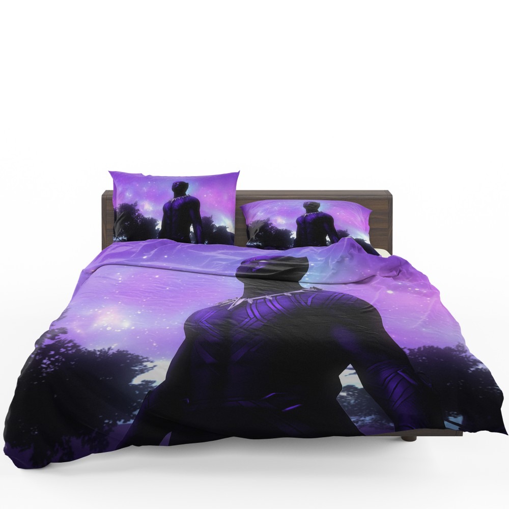 Black Panther Movie Artistic Marvel Comics Bedding Set - Custom Bedding Set