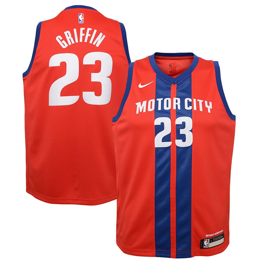 Blake Griffin Detroit Pistons Youth Swingman Jersey Red - City Edition