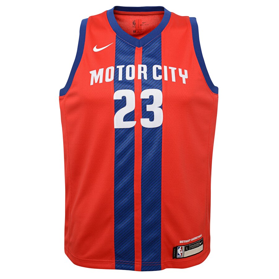Alternative view of Blake Griffin Detroit Pistons Youth Swingman Jersey Red - City Edition