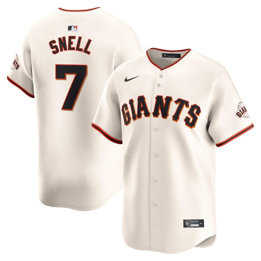 Blake Snell 7 San Francisco Giants Home Limited Men Jersey - Cream 