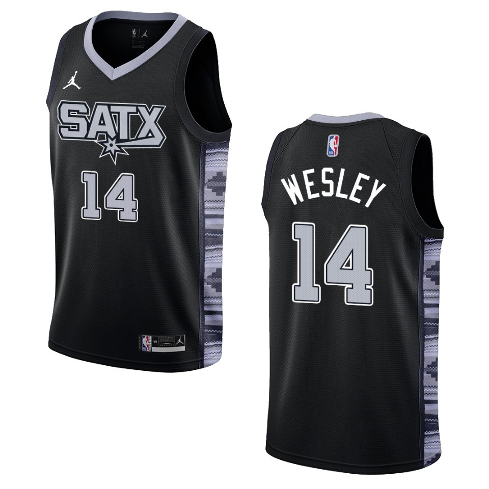 Blake Wesley Black Statement Edition 2022-23 San Antonio Spurs Swingman Jersey