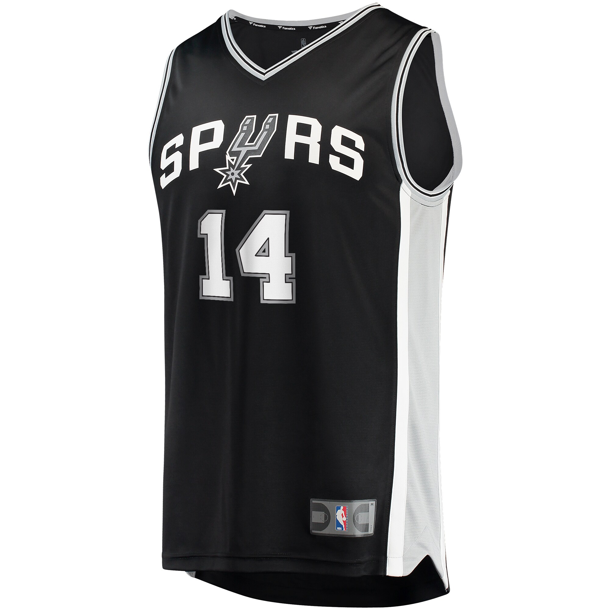 Alternative view of Blake Wesley San Antonio Spurs Fanatics Fast Break Replica Player Jersey - Icon Edition - Black